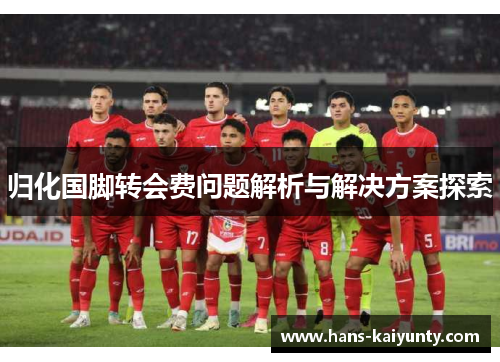 归化国脚转会费问题解析与解决方案探索